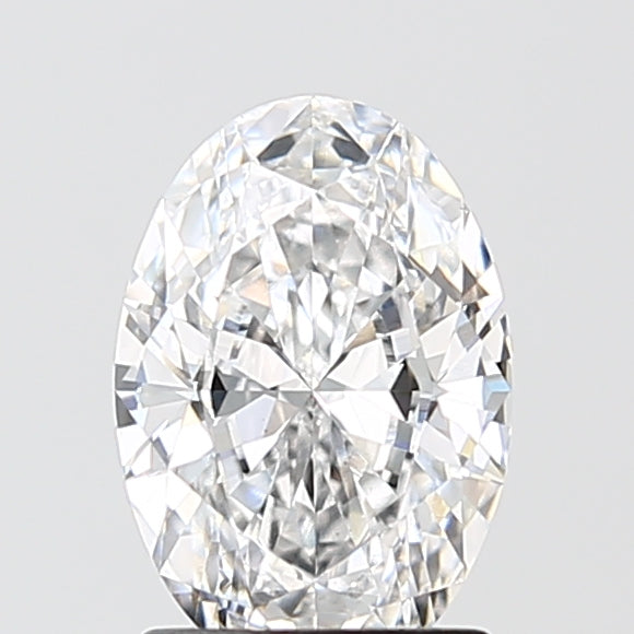 1.51 Carat Oval Lab Diamond with  Cut Diamond in 14KT  view 1
