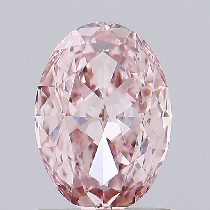 1.01 Carat Oval Lab Diamond with  Cut Diamond in 14KT  view 1
