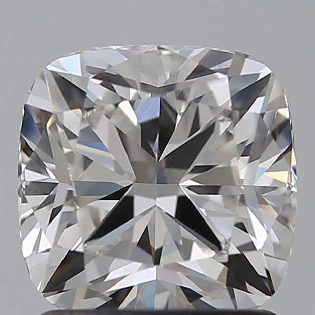 1.5 Carat Cushion Lab Diamond with  Cut Diamond in 14KT  view 1
