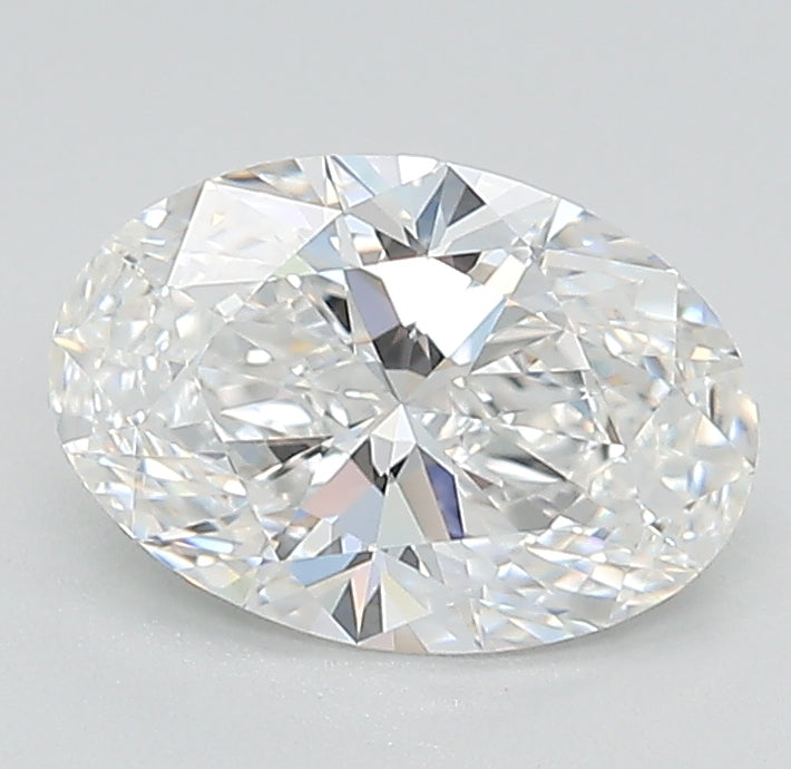 1.53 Carat Oval Lab Diamond with  Cut Diamond in 14KT  view 1
