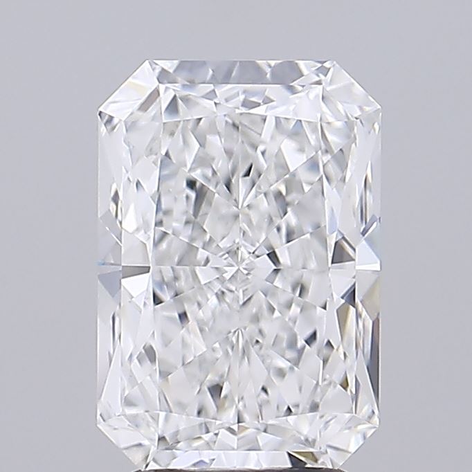 3.32 Carat Radiant Lab Diamond with  Cut Diamond in 14KT  view 1
