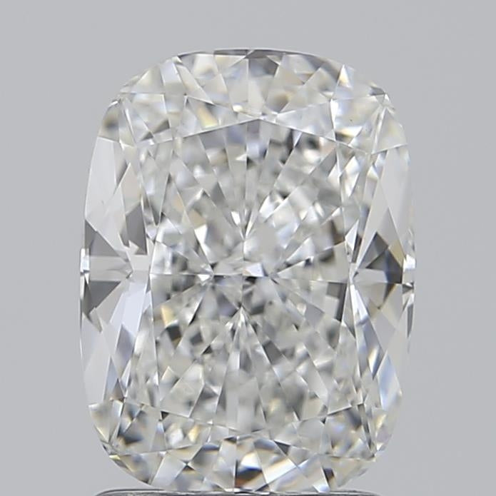 1.91 Carat Cushion Lab Diamond with  Cut Diamond in 14KT  view 1
