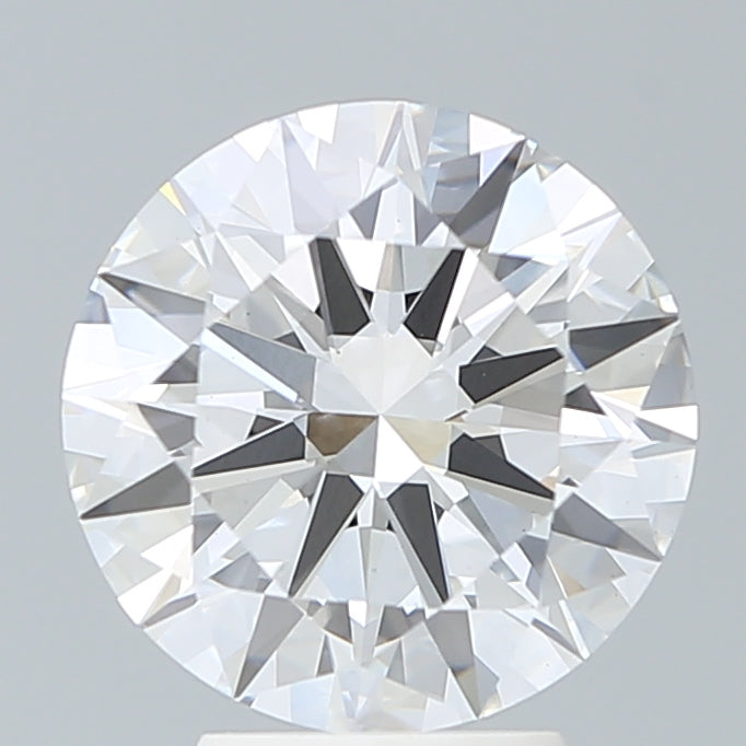 4.02 Carat Round Lab Diamond with  Cut Diamond in 14KT  view 1
