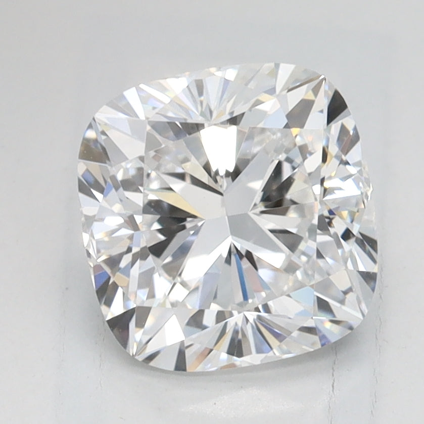 1.59 Carat Cushion Lab Diamond with  Cut Diamond in 14KT  view 1
