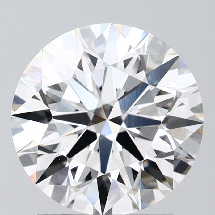 1.52 Carat Round Lab Diamond with  Cut Diamond in 14KT  view 1
