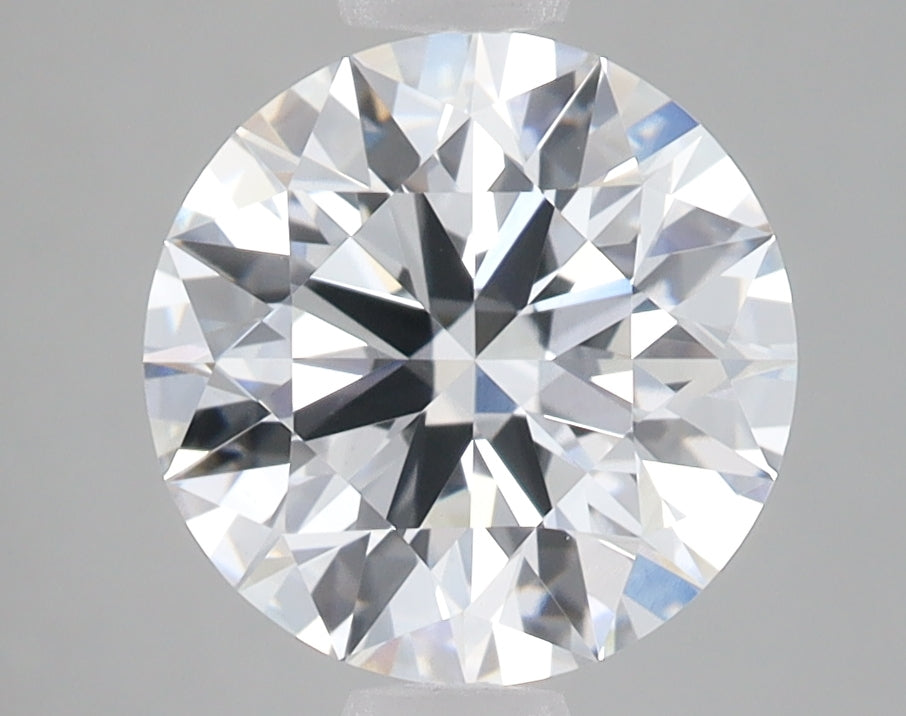 2.71 Carat Round Lab Diamond with  Cut Diamond in 14KT  view 1
