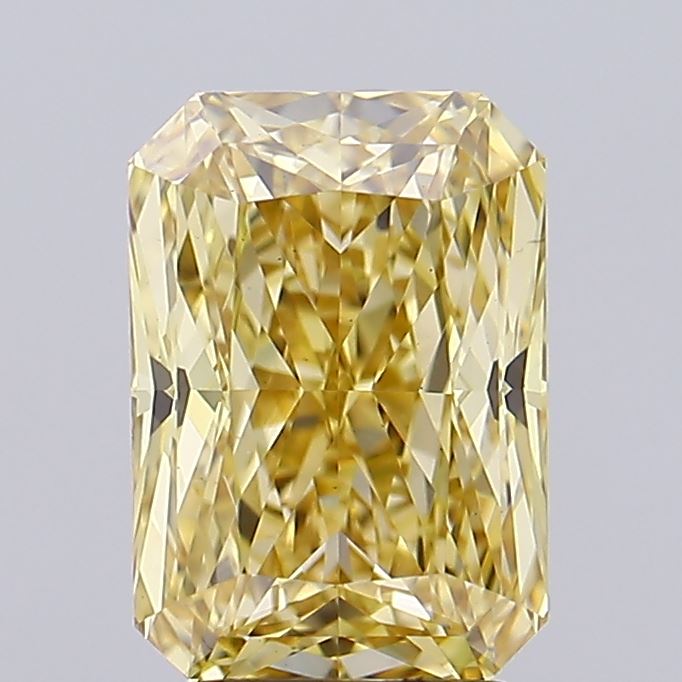 2.75 Carat Radiant Lab Diamond with  Cut Diamond in 14KT  view 1
