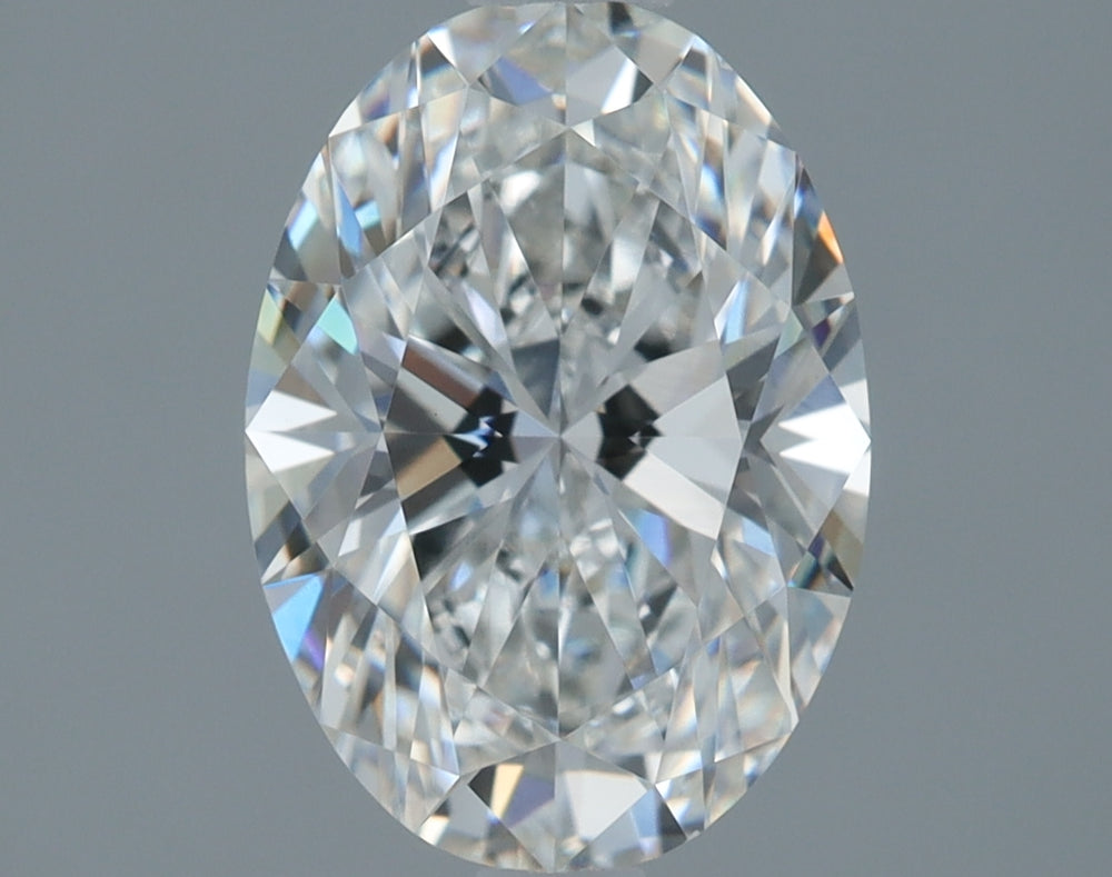 1.69 Carat Oval Lab Diamond with  Cut Diamond in 14KT  view 1
