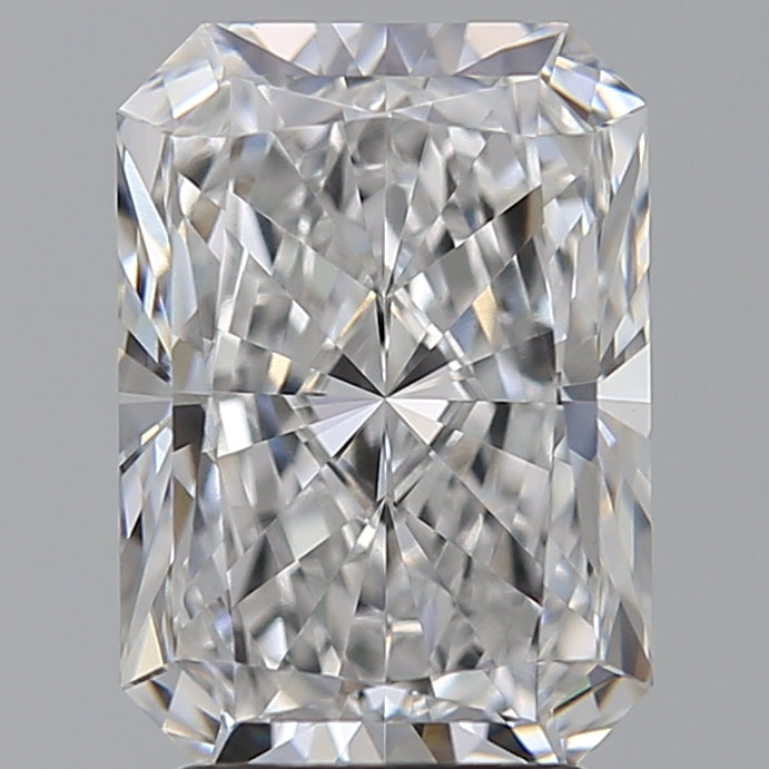 3.06 Carat Radiant Lab Diamond with  Cut Diamond in 14KT  view 1
