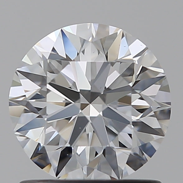1.01 Carat Round Lab Diamond with  Cut Diamond in 14KT  view 1
