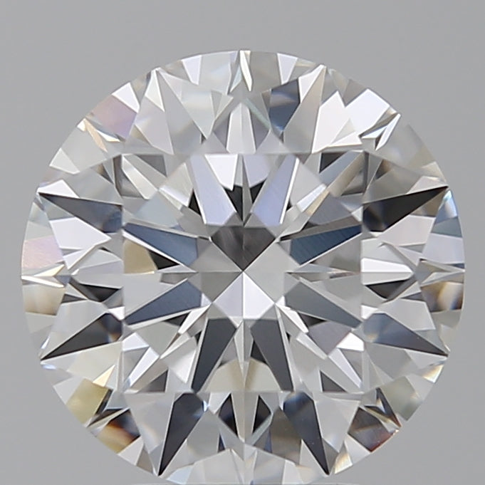 3.8 Carat Round Lab Diamond with  Cut Diamond in 14KT  view 1
