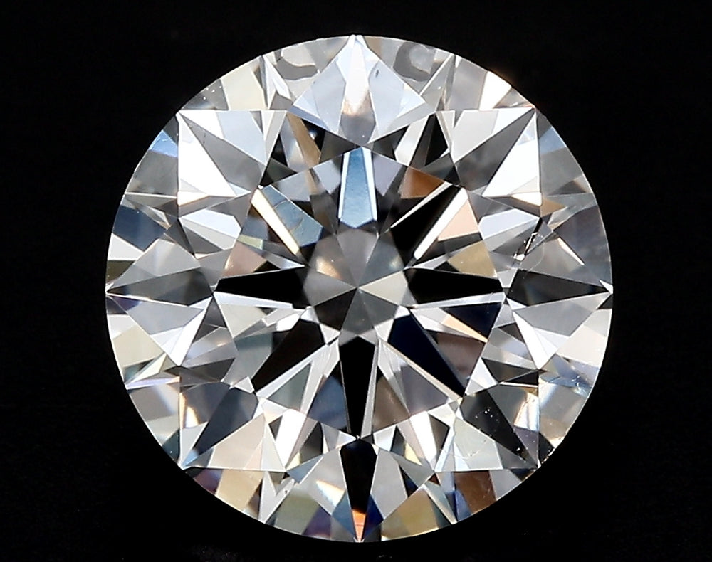 2.5 Carat Round Lab Diamond with  Cut Diamond in 14KT  view 1
