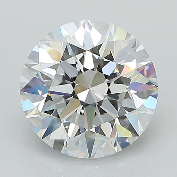 1.64 Carat Round Lab Diamond with  Cut Diamond in 14KT  view 1
