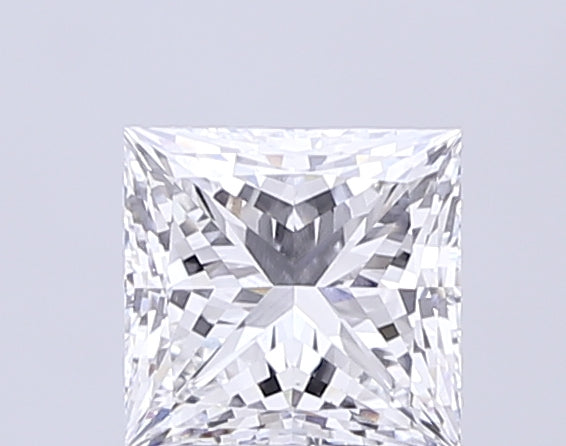 3.0 Carat Princess Lab Diamond with  Cut Diamond in 14KT  view 1
