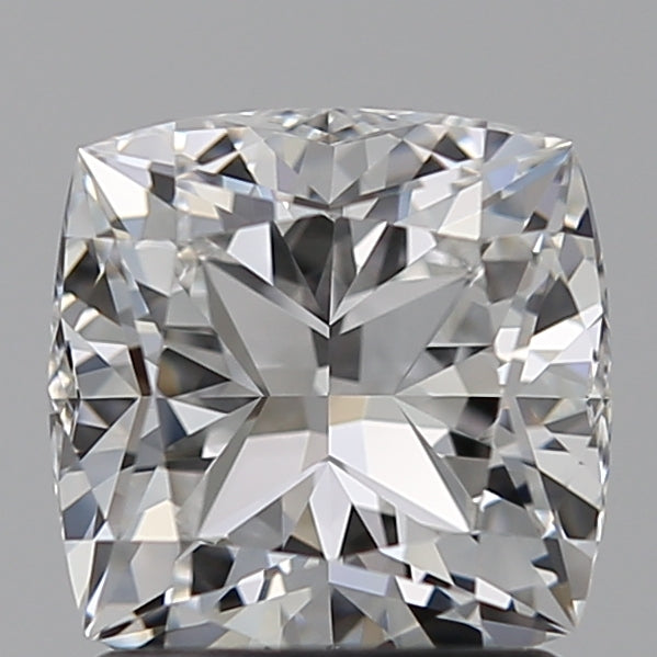 1.55 Carat Cushion Lab Diamond with  Cut Diamond in 14KT  view 1
