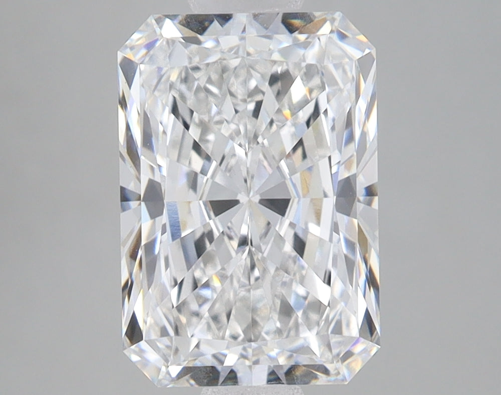3.1 Carat Radiant Lab Diamond with  Cut Diamond in 14KT  view 1
