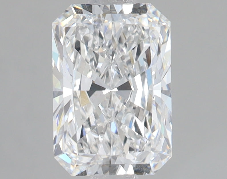 1.58 Carat Radiant Lab Diamond with  Cut Diamond in 14KT  view 1
