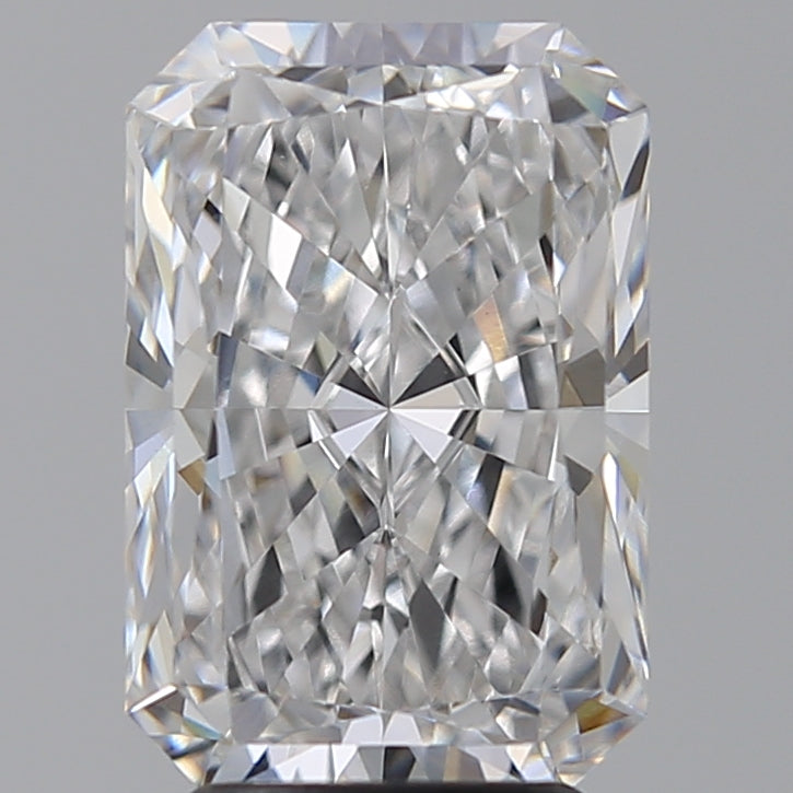 3.79 Carat Radiant Lab Diamond with  Cut Diamond in 14KT  view 1
