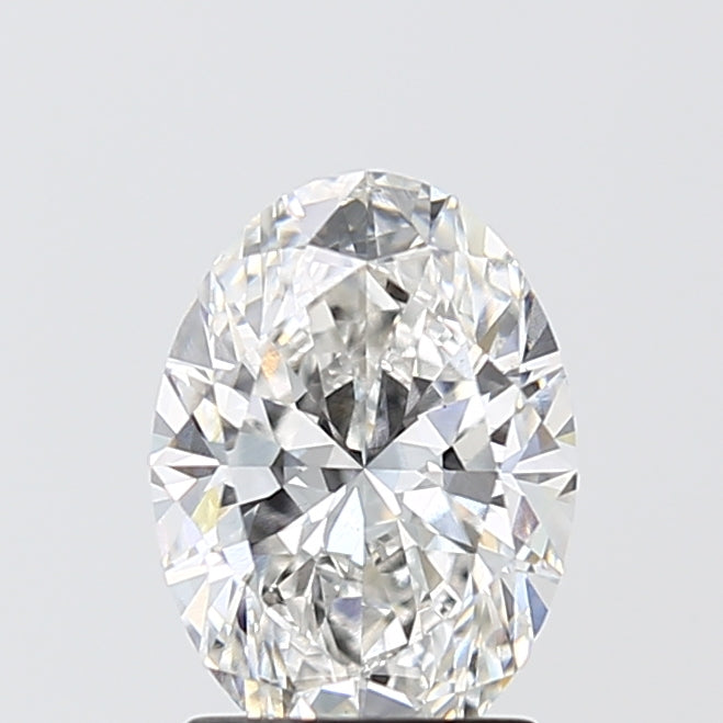 1.8 Carat Oval Lab Diamond with  Cut Diamond in 14KT  view 1
