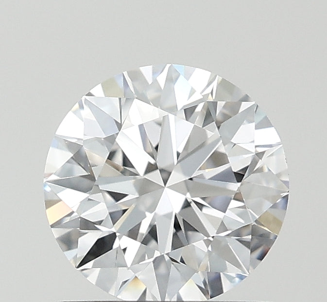 1.01 Carat Round Lab Diamond with  Cut Diamond in 14KT  view 1
