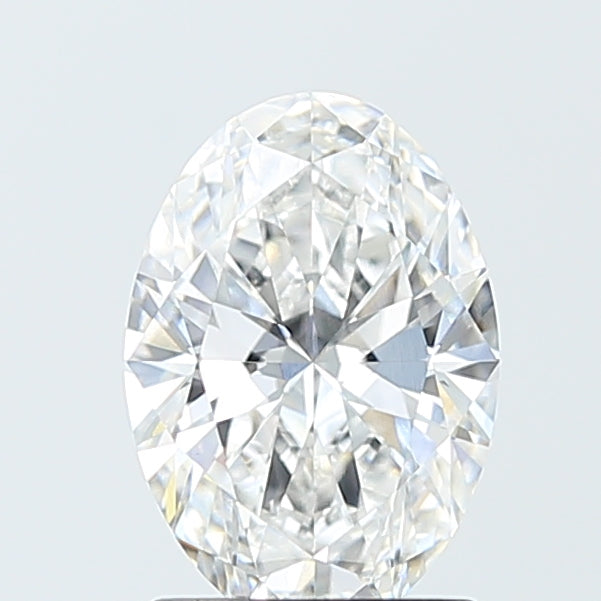 1.59 Carat Oval Lab Diamond with  Cut Diamond in 14KT  view 1

