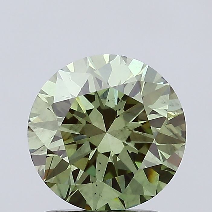 1.89 Carat Round Lab Diamond with  Cut Diamond in 14KT  view 1
