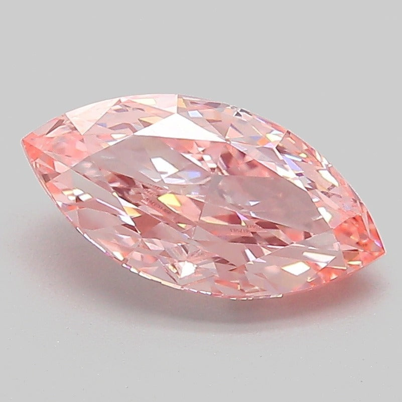 1.54 Carat Marquise Lab Diamond with  Cut Diamond in 14KT  view 1
