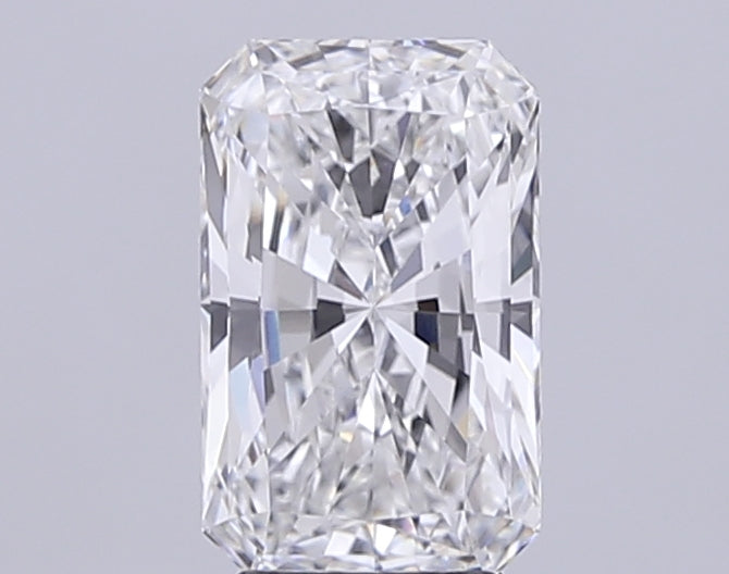 4.09 Carat Radiant Lab Diamond with  Cut Diamond in 14KT  view 1
