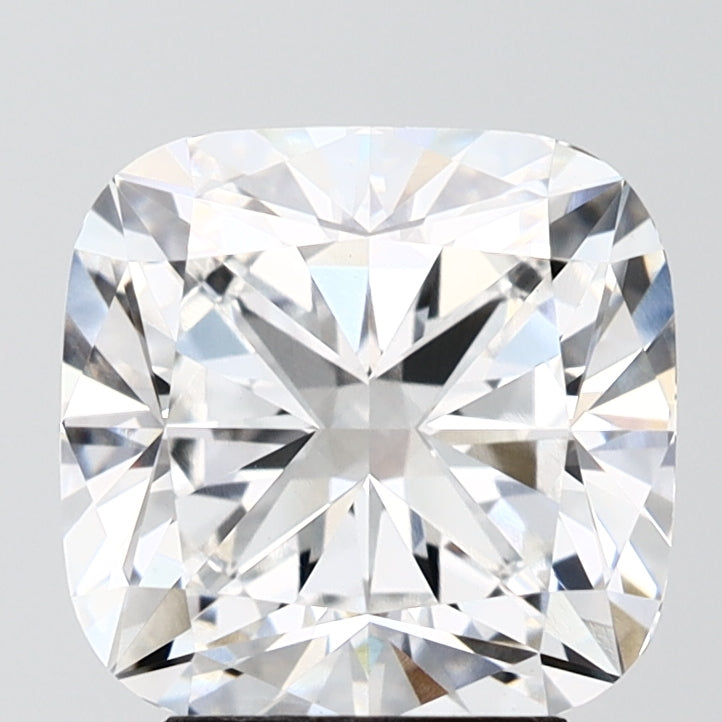 3.53 Carat Cushion Lab Diamond with  Cut Diamond in 14KT  view 1

