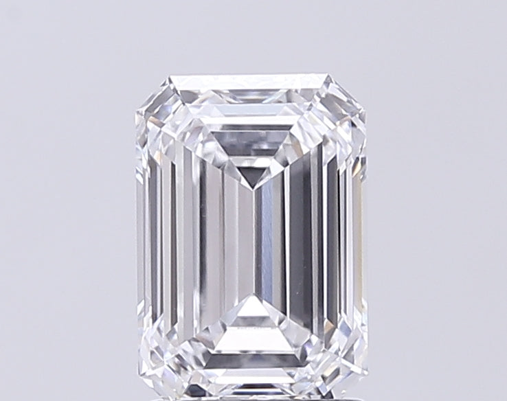 2.24 Carat Emerald Lab Diamond with  Cut Diamond in 14KT  view 1
