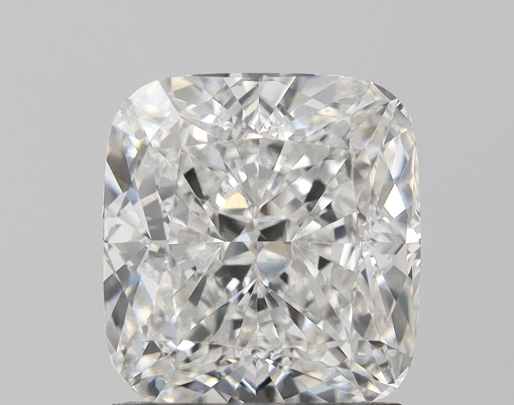 2.51 Carat Cushion Lab Diamond with  Cut Diamond in 14KT  view 1
