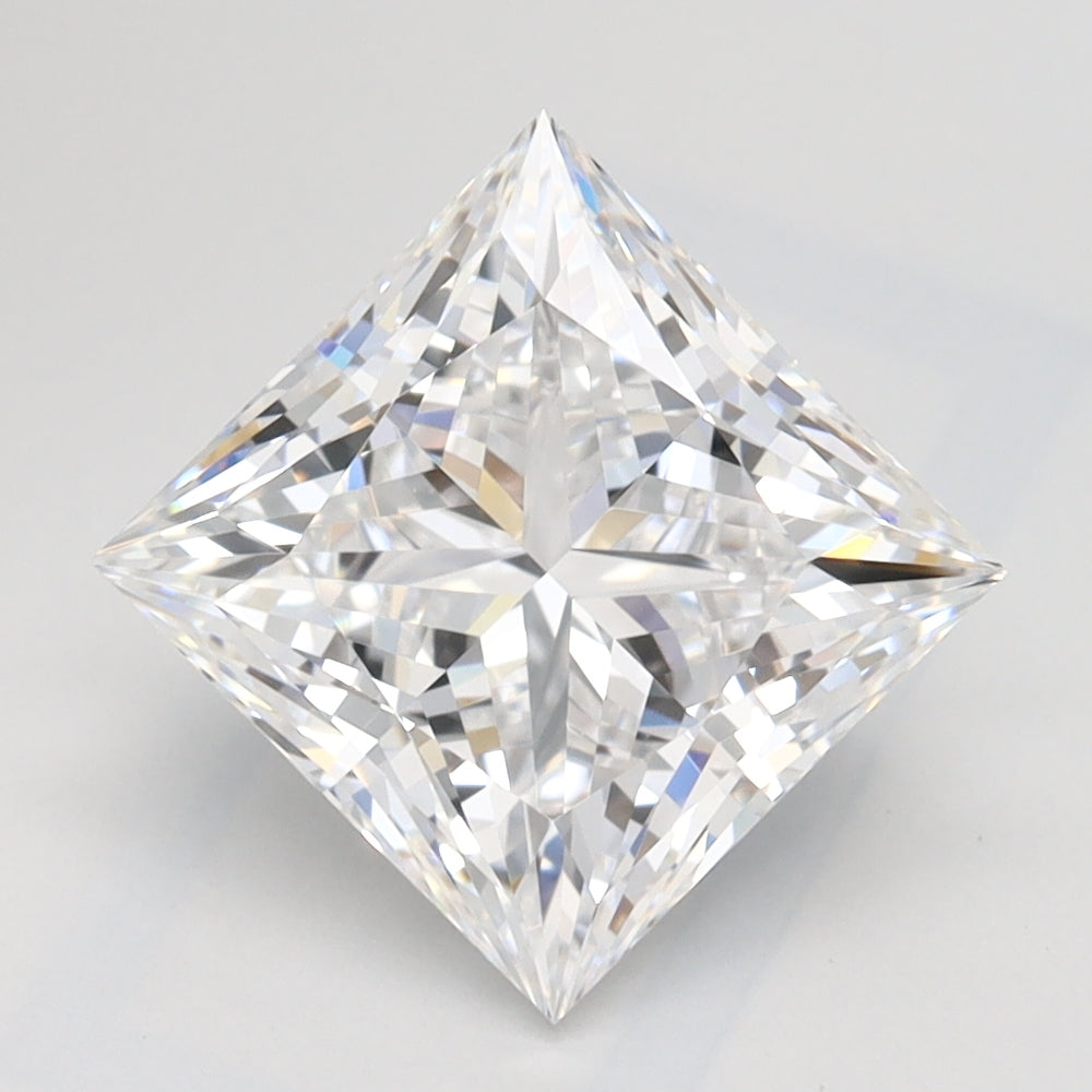 2.43 Carat Princess Lab Diamond with  Cut Diamond in 14KT  view 1
