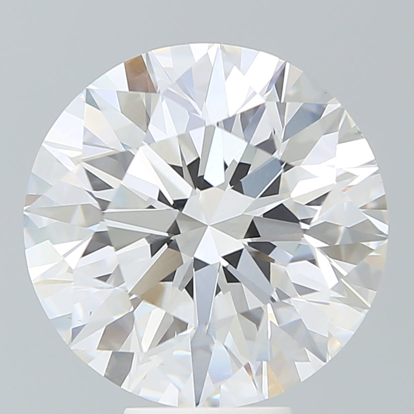 8.68 Carat Round Lab Diamond with  Cut Diamond in 14KT  view 1

