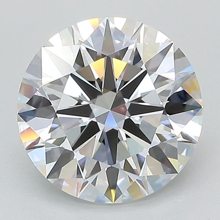 2.43 Carat Round Lab Diamond with  Cut Diamond in 14KT  view 1
