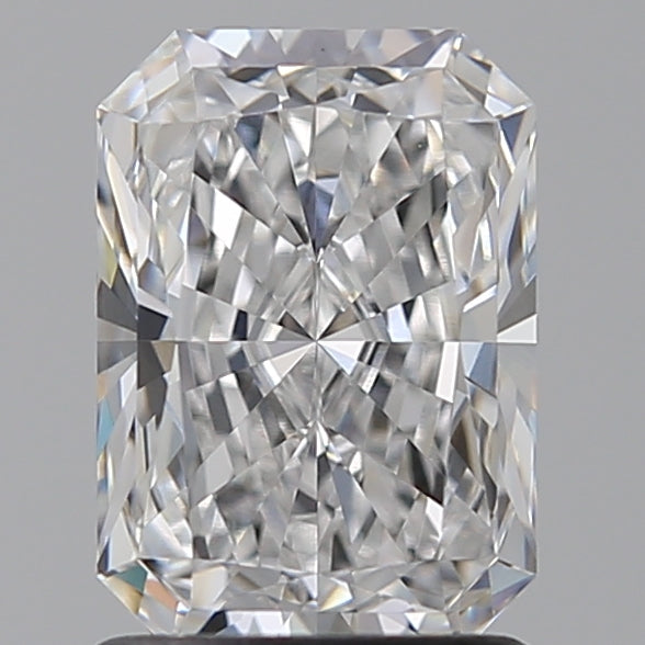 1.55 Carat Radiant Lab Diamond with  Cut Diamond in 14KT  view 1

