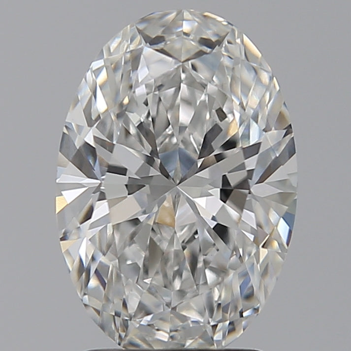 2.28 Carat Oval Lab Diamond with  Cut Diamond in 14KT  view 1
