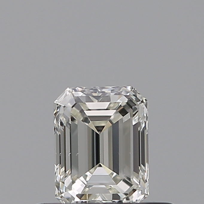 0.4 Carat Emerald Natural Diamond with  Cut Diamond in 14KT  view 1
