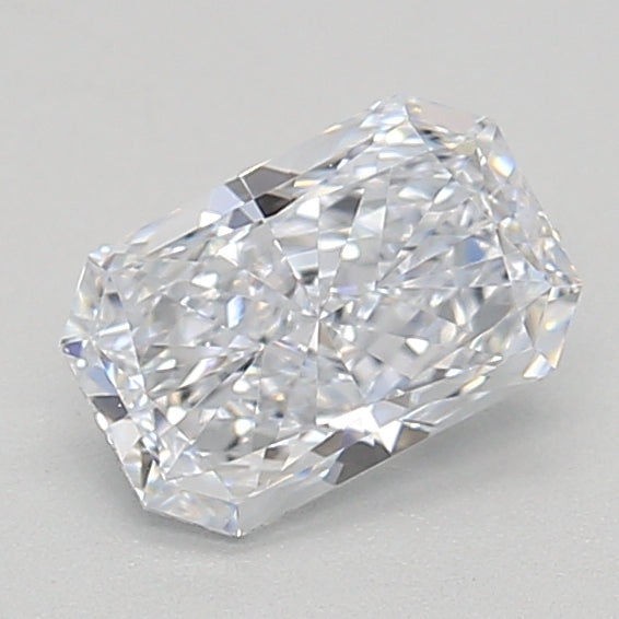 0.5 Carat Radiant Lab Diamond with  Cut Diamond in 14KT  view 1
