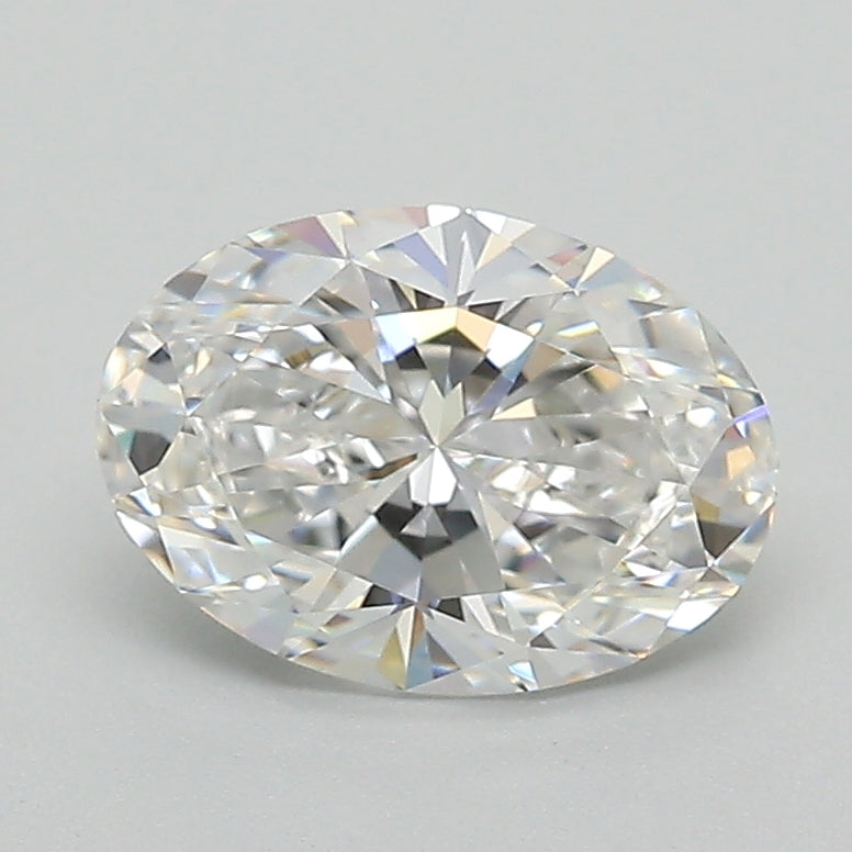 1.34 Carat Oval Lab Diamond with  Cut Diamond in 14KT  view 1
