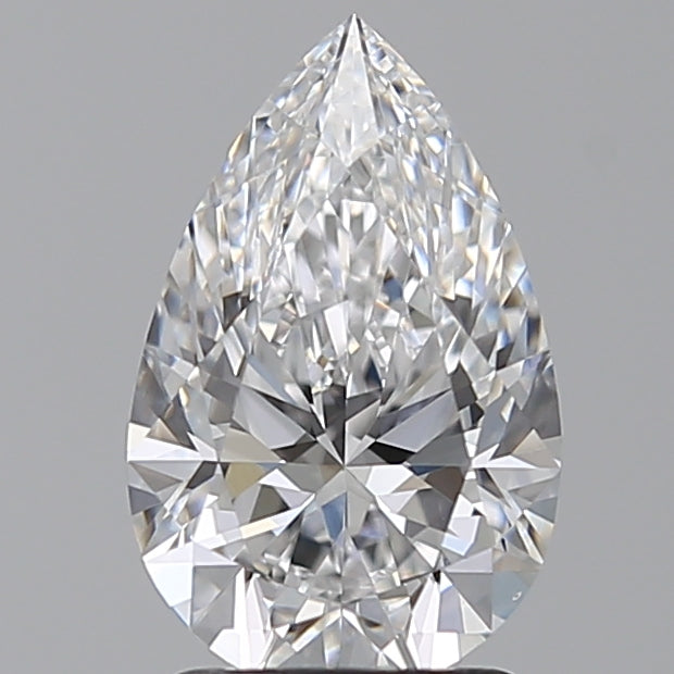 2.0 Carat Pear Lab Diamond with  Cut Diamond in 14KT  view 1

