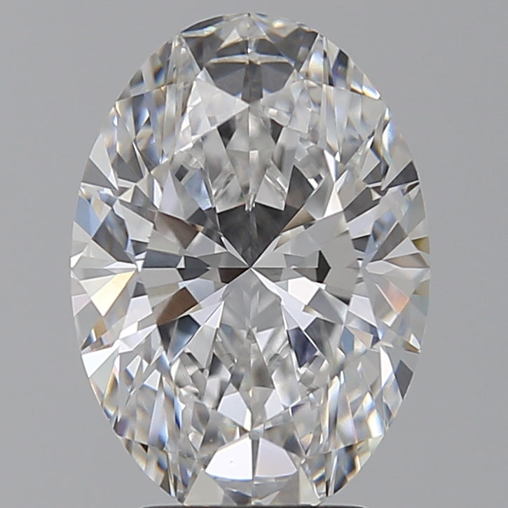 3.57 Carat Oval Lab Diamond with  Cut Diamond in 14KT  view 1
