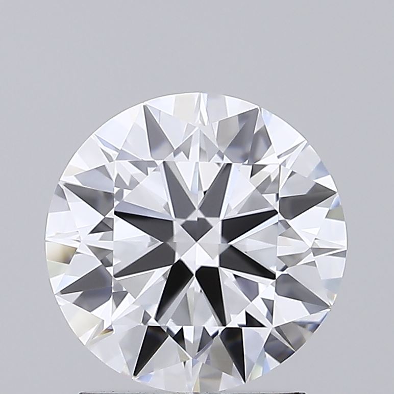 4.09 Carat Round Lab Diamond with  Cut Diamond in 14KT  view 1
