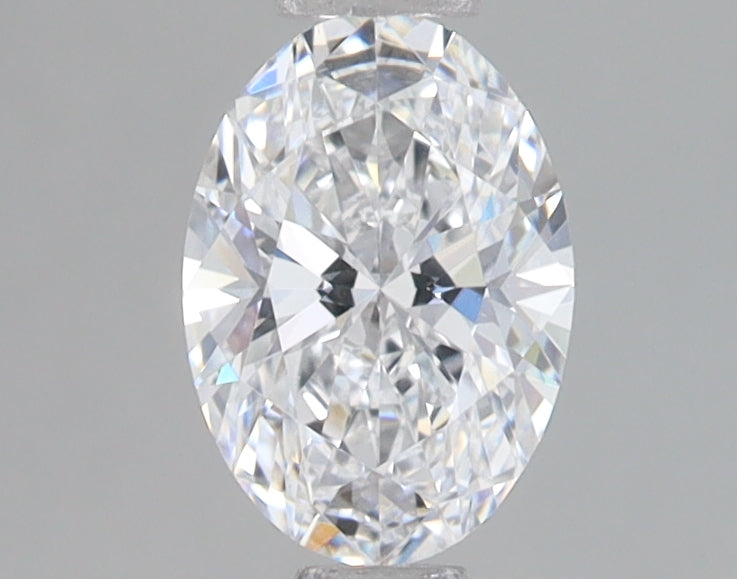 0.88 Carat Oval Lab Diamond with  Cut Diamond in 14KT  view 1
