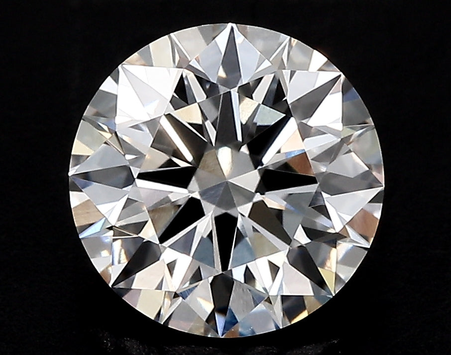 3.2 Carat Round Lab Diamond with  Cut Diamond in 14KT  view 1
