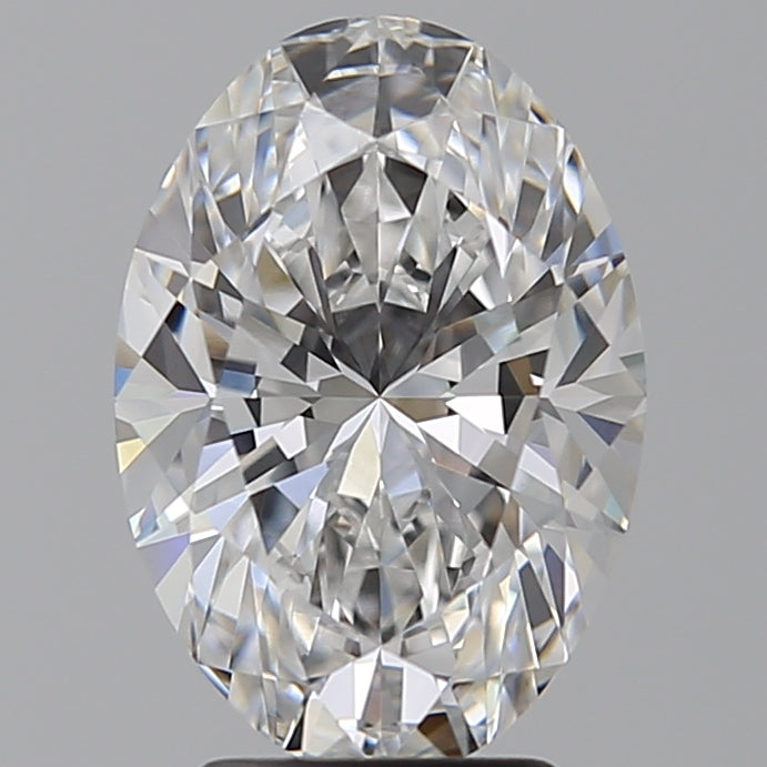 3.5 Carat Oval Lab Diamond with  Cut Diamond in 14KT  view 1
