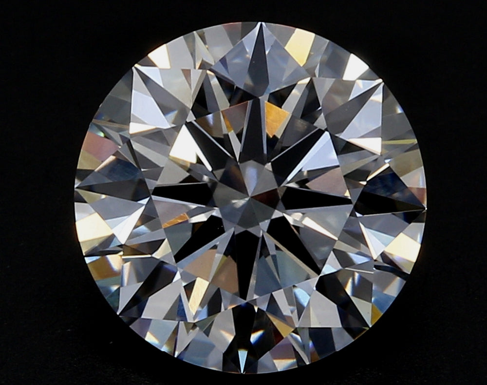 2.22 Carat Round Lab Diamond with  Cut Diamond in 14KT  view 1
