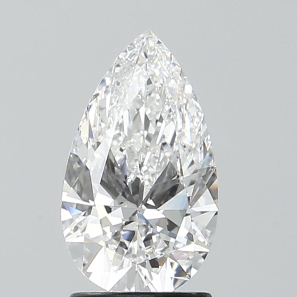 1.59 Carat Pear Lab Diamond with  Cut Diamond in 14KT  view 1
