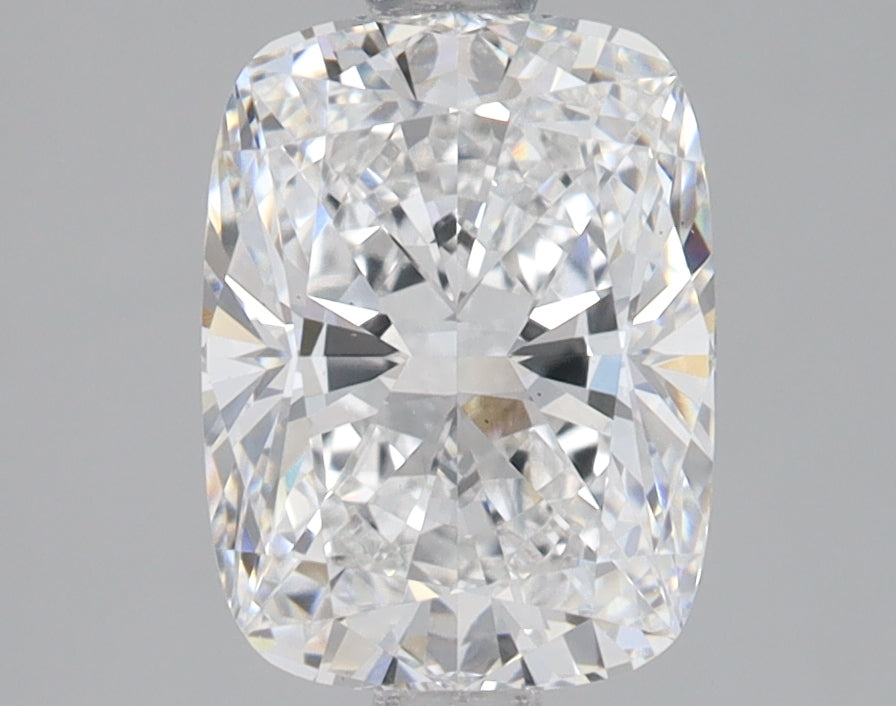 2.06 Carat Cushion Lab Diamond with  Cut Diamond in 14KT  view 1

