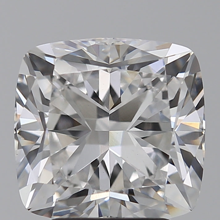 3.5 Carat Cushion Lab Diamond with  Cut Diamond in 14KT  view 1
