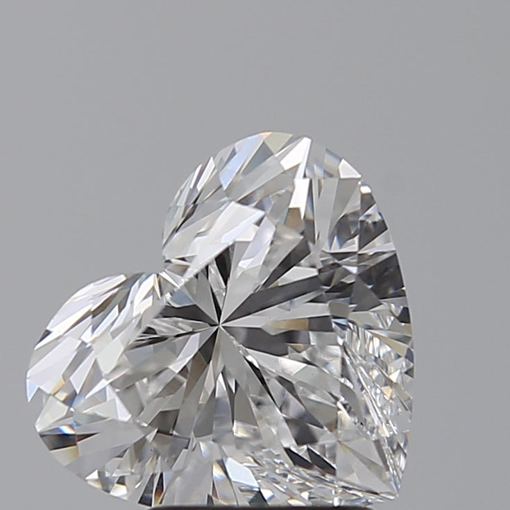 3.0 Carat Heart Lab Diamond with  Cut Diamond in 14KT  view 1
